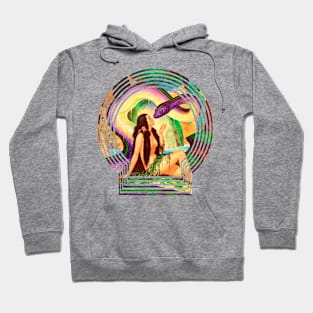 anaconda and beautiful brunette witch Hoodie